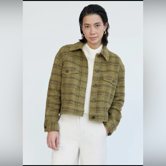 Aritzia Jackets & Blazers - NWT Aritzia Wilfred Free Autumn Shacket – Sage/Moss – Size L